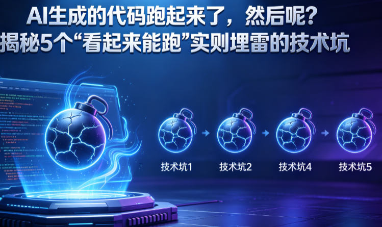 AI生成的代码跑起来了,然后呢?揭秘5个“看起来能跑”实则埋雷的技术坑