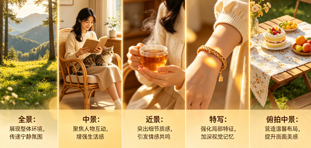 治愈系视频最常用的5种景别，你用对了吗？