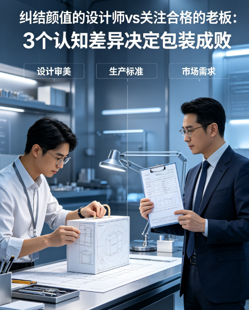 纠结颜值的设计师vs关注合格的老板：3个认知差异决定包装成败