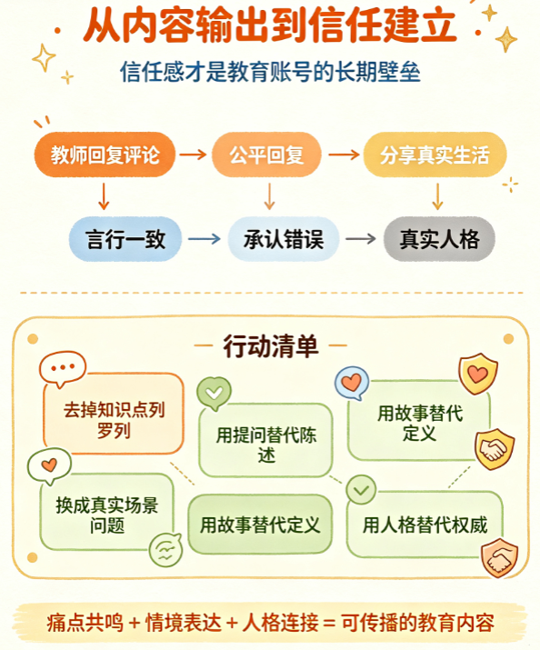 教育社媒别只懂“知识点堆砌”!从用户痛点到课程信任的完整创作要点