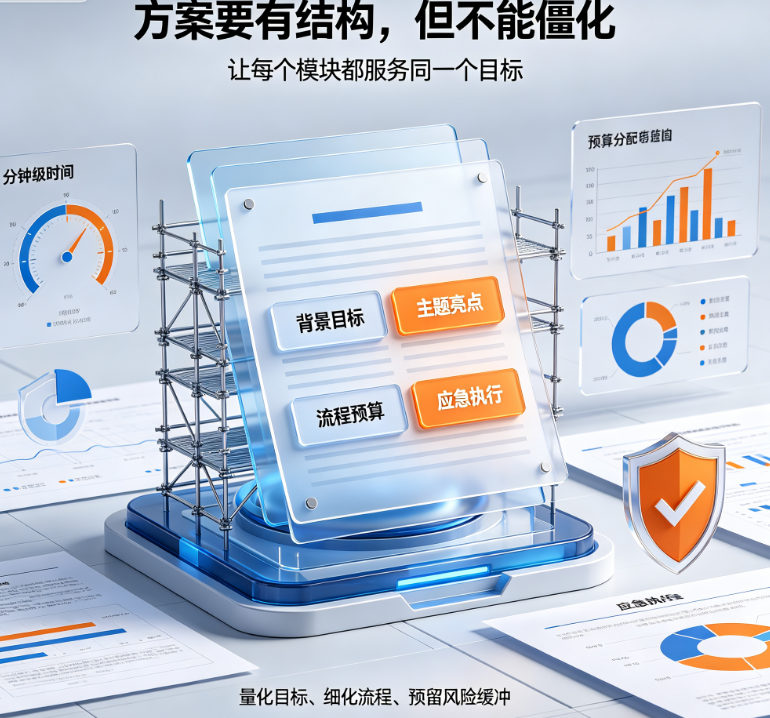 活动策划方案怎么做才能“不落俗套又落地可行”?从创意构思到执行清单的完整框架