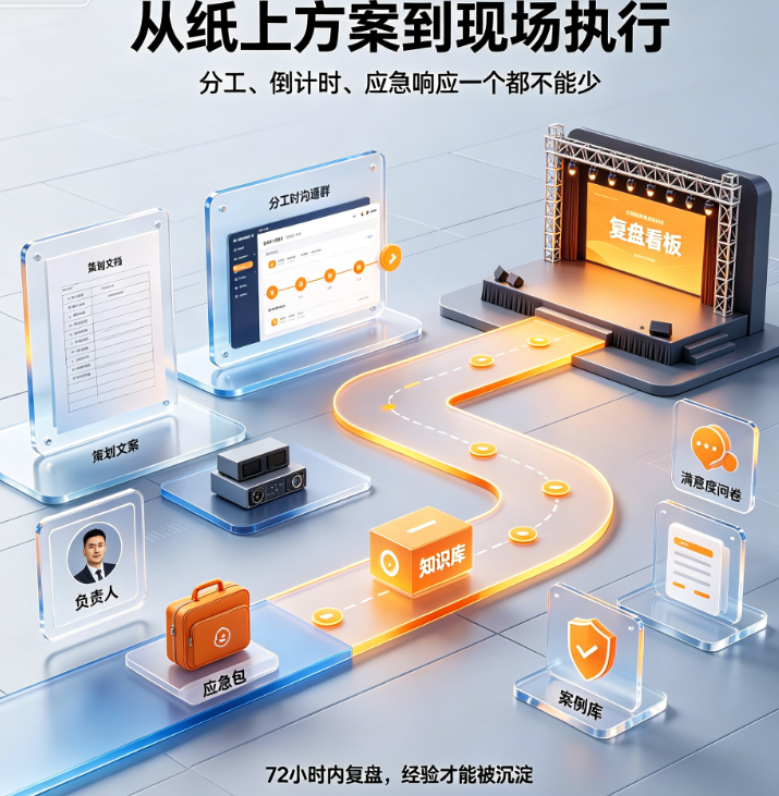 活动策划方案怎么做才能“不落俗套又落地可行”?从创意构思到执行清单的完整框架