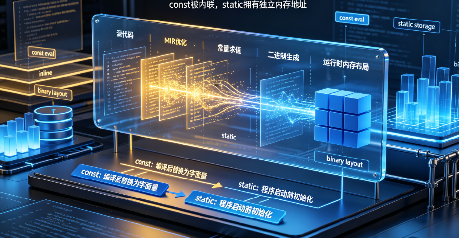 Rust的const vs static:编译期行为、内存分配与使用场景全面对比