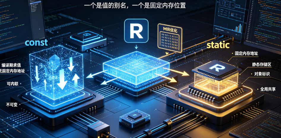 Rust的const vs static:编译期行为、内存分配与使用场景全面对比