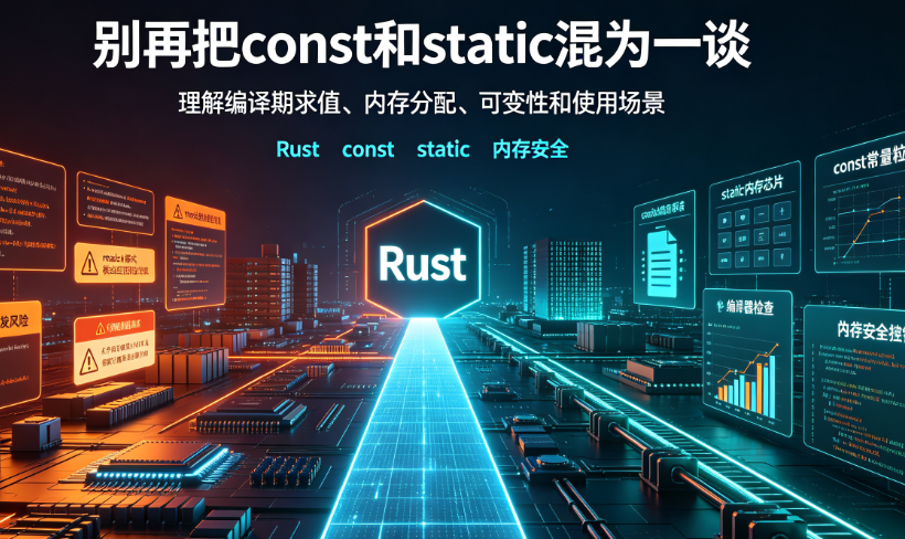 Rust的const vs static:编译期行为、内存分配与使用场景全面对比