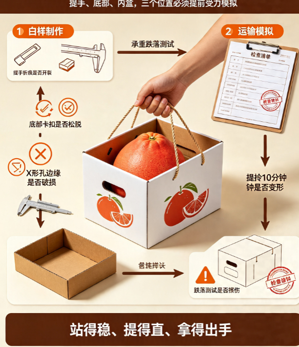 水果礼盒千篇一律?红心柚手提箱样机如何用结构设计带出“分量感”?