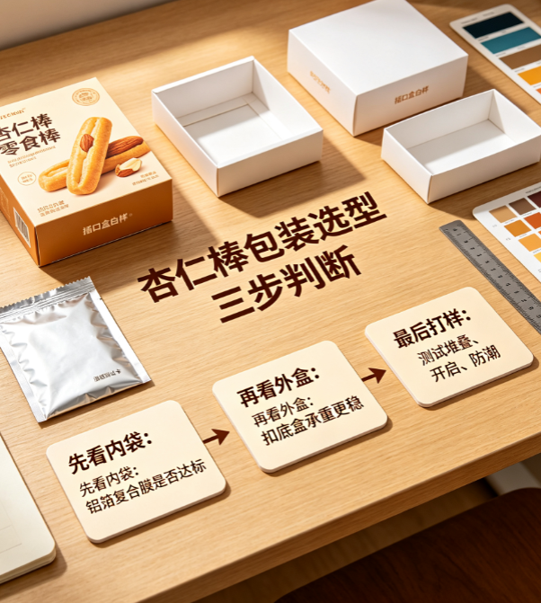 扣底盒 vs 插口盒:杏仁棒零食包装哪种密封性更好?