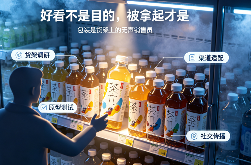从货架调研到消费决策:饮料包装设计的全链路旅程塑造方法论